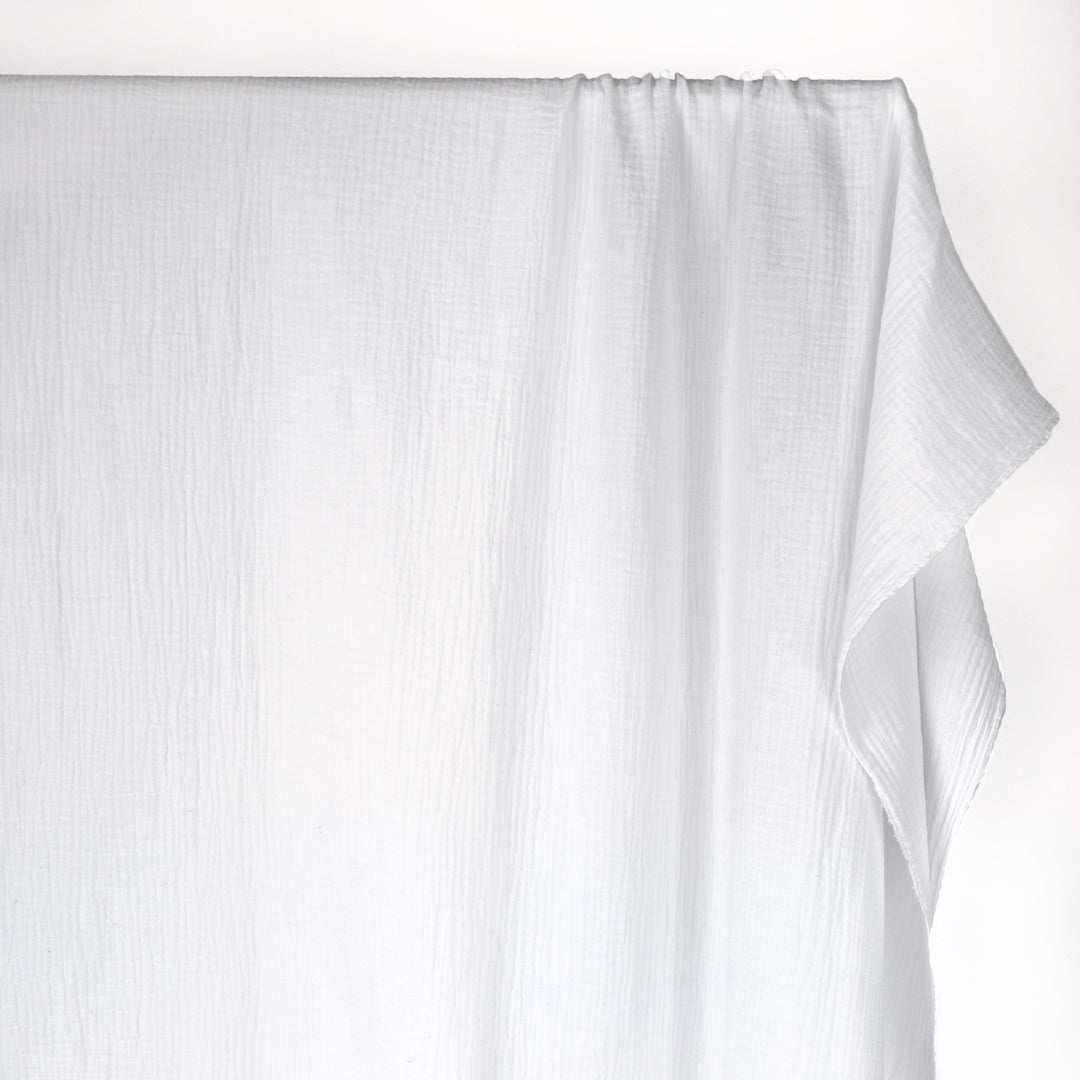 Organic Cotton Double Gauze - White