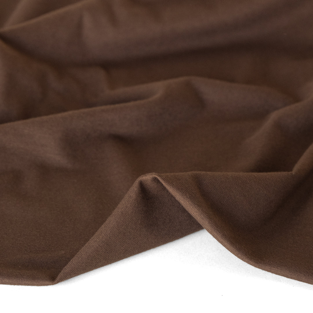 Cotton Modal Jersey Knit - Coffee Bean