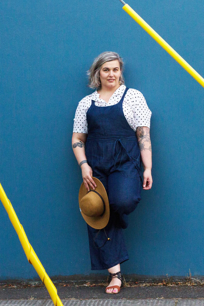 Burnside Bibs Sewing Pattern by Sew House Seven, Curvy Fit 18-34 | Blackbird Fabrics