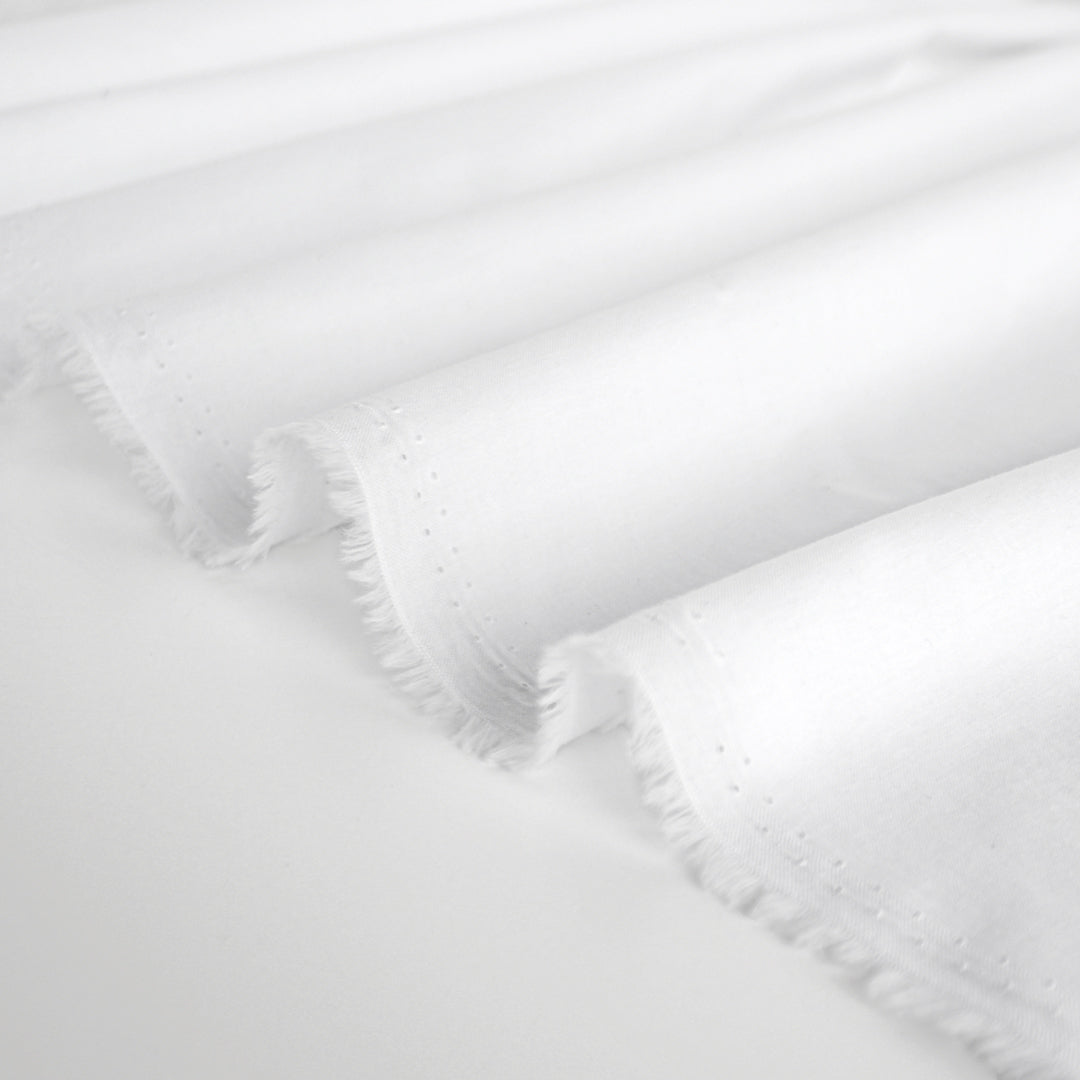 Lightweight Cotton Voile - White