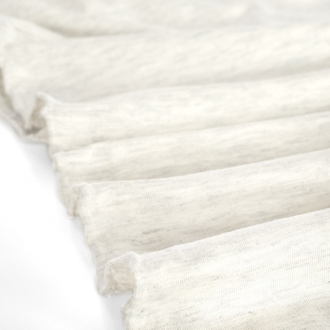 Bamboo Jersey Knit - Heather Light Grey