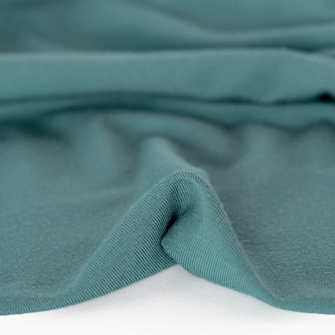 Bamboo Jersey Knit - Dusty Teal | Blackbird Fabrics