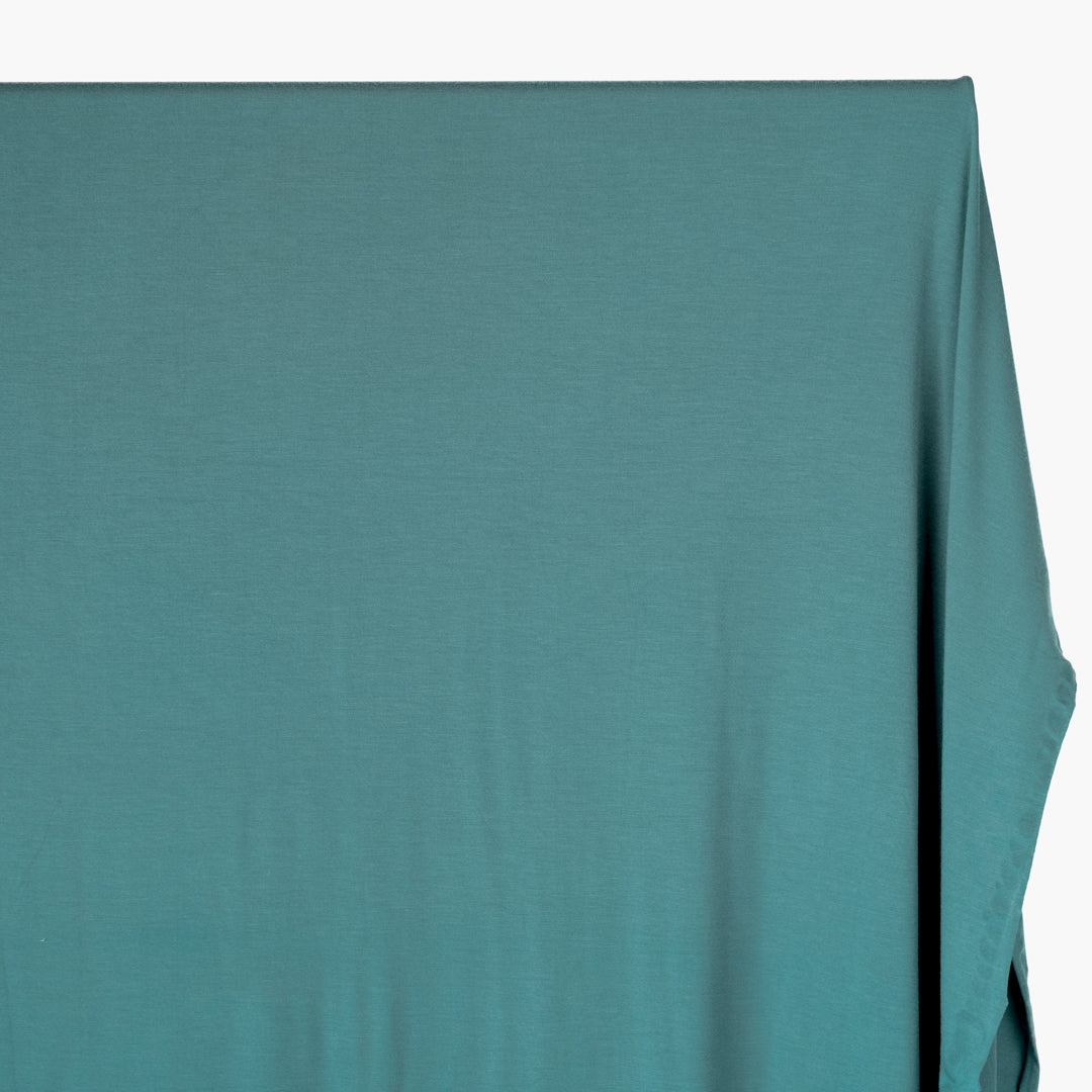 Bamboo Jersey Knit - Dusty Teal | Blackbird Fabrics