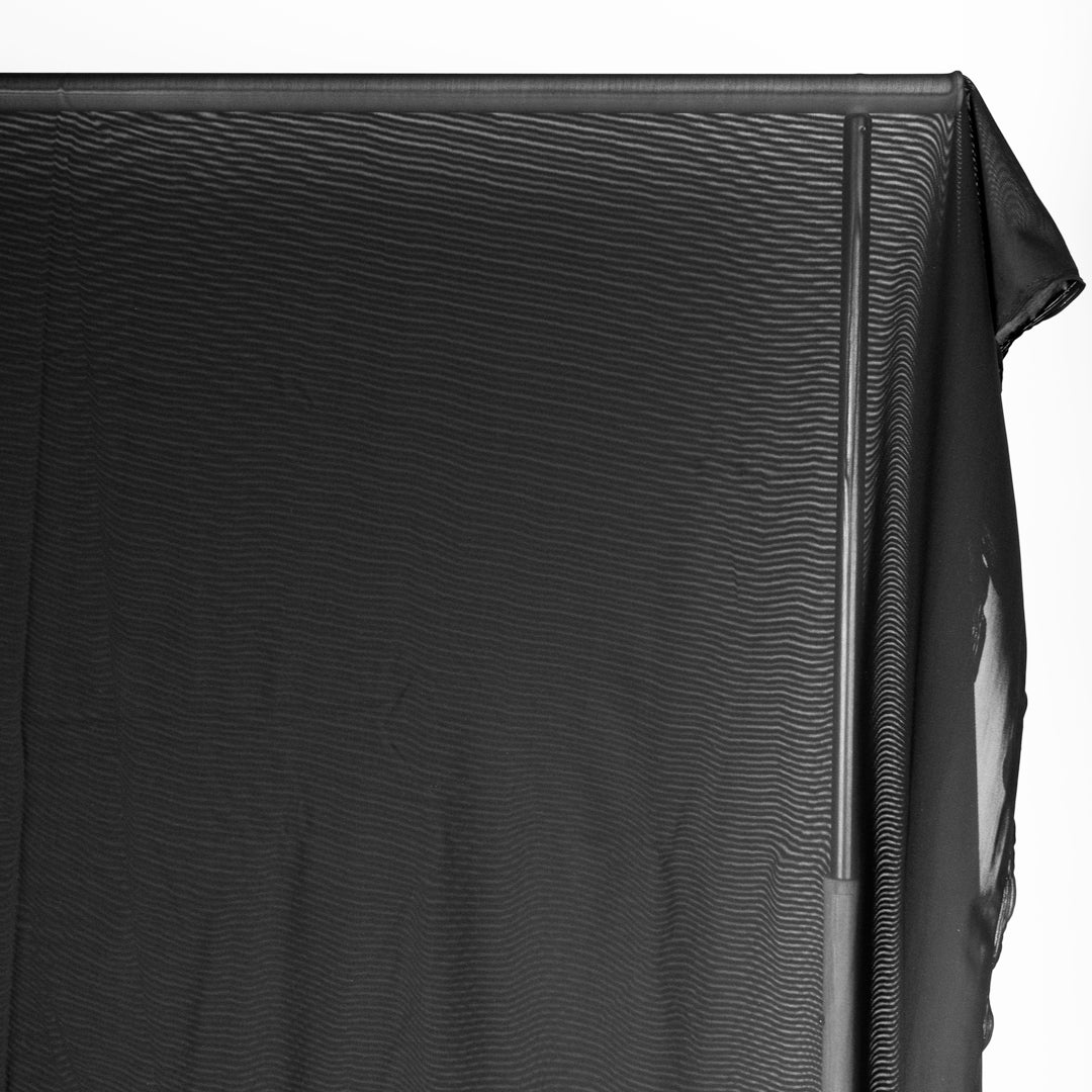 Firm Power Mesh Lining - Black | Blackbird Fabrics