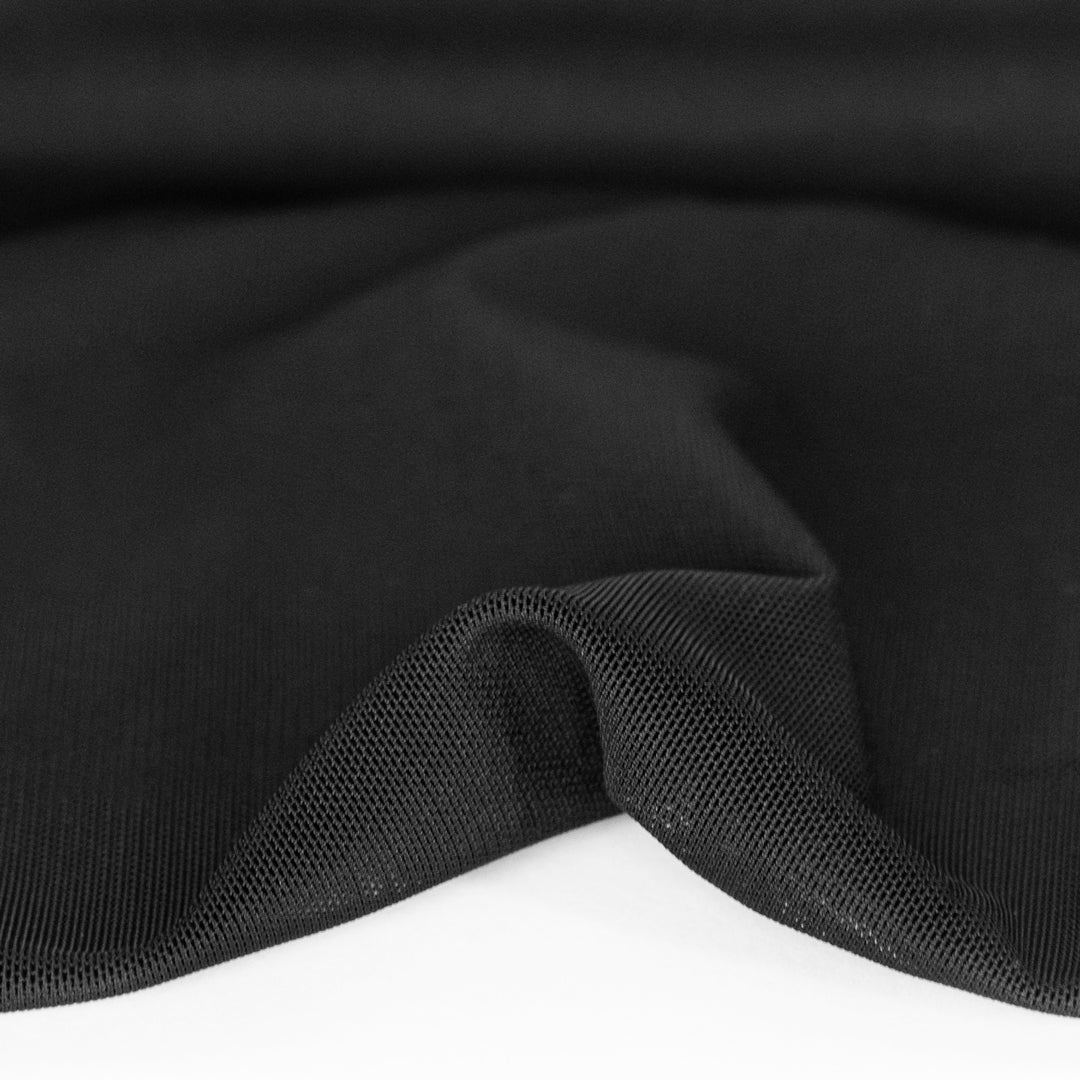 Firm Power Mesh Lining - Black | Blackbird Fabrics