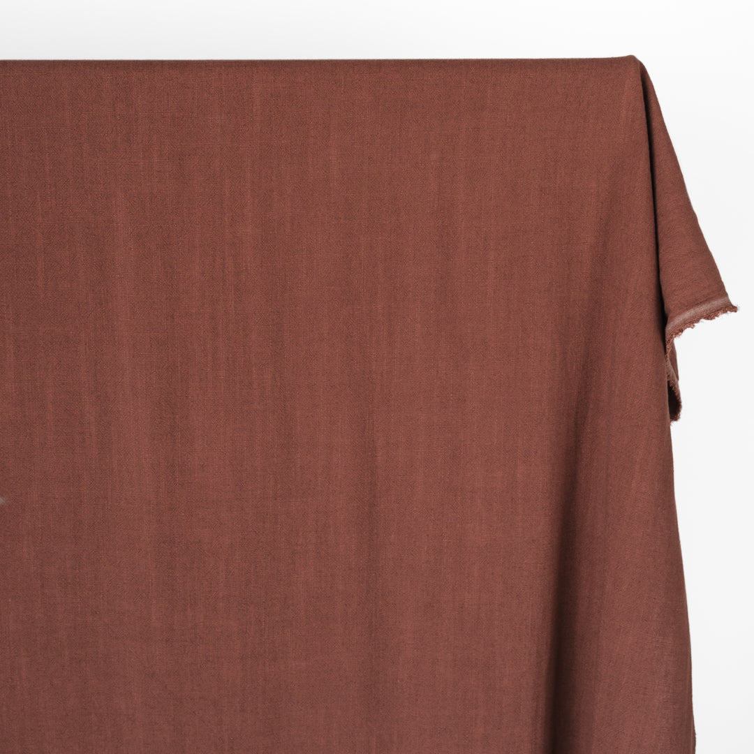 Viscose Linen Noil - Baked Clay | Blackbird Fabrics
