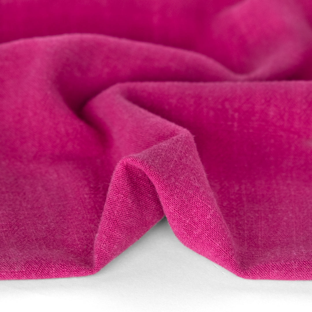 Viscose Linen Noil - Magenta Rose | Blackbird Fabrics