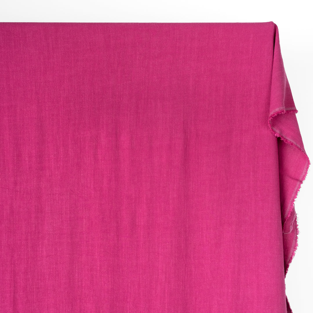 Viscose Linen Noil - Magenta Rose | Blackbird Fabrics