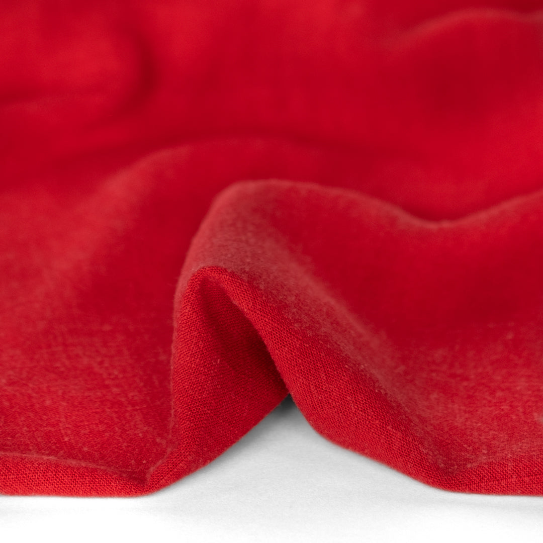 Viscose Linen Noil - Red | Blackbird Fabrics