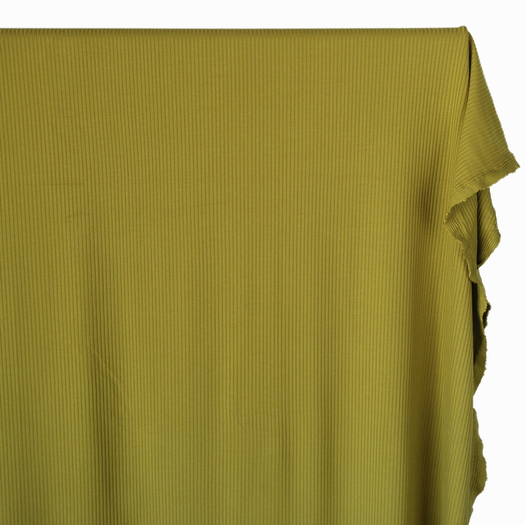 Medium Weight Bamboo Rib Knit - Avocado