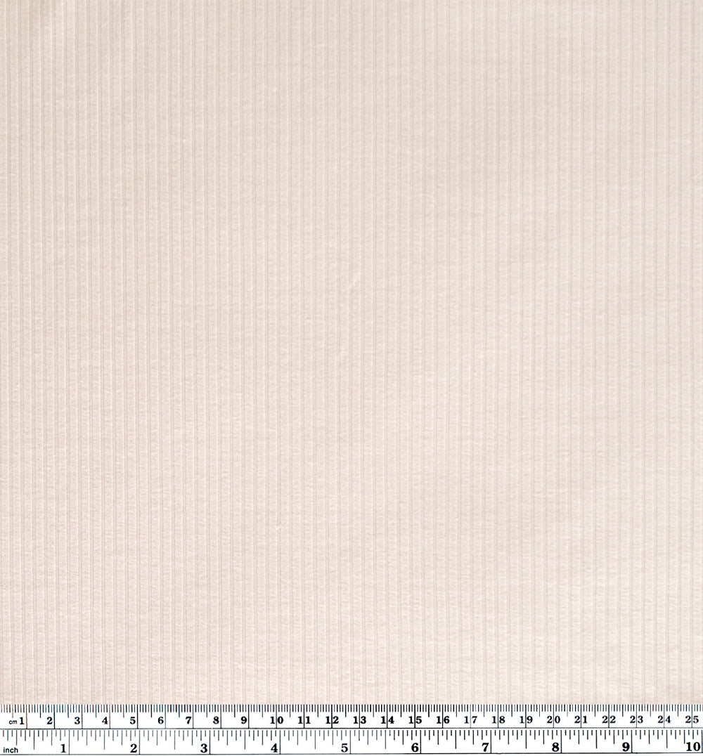 Medium Weight Bamboo Rib Knit - Ecru