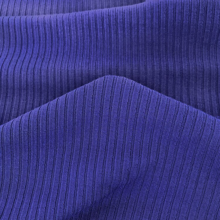 Medium Weight Bamboo Rib Knit - Royal Blue