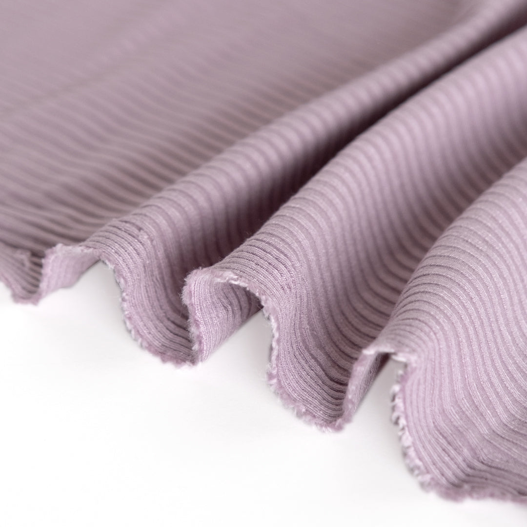 Medium Weight Bamboo Rib Knit - Wisteria