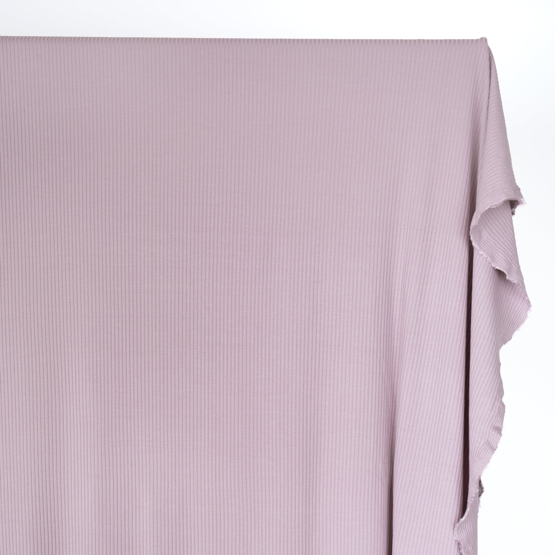 Medium Weight Bamboo Rib Knit - Wisteria