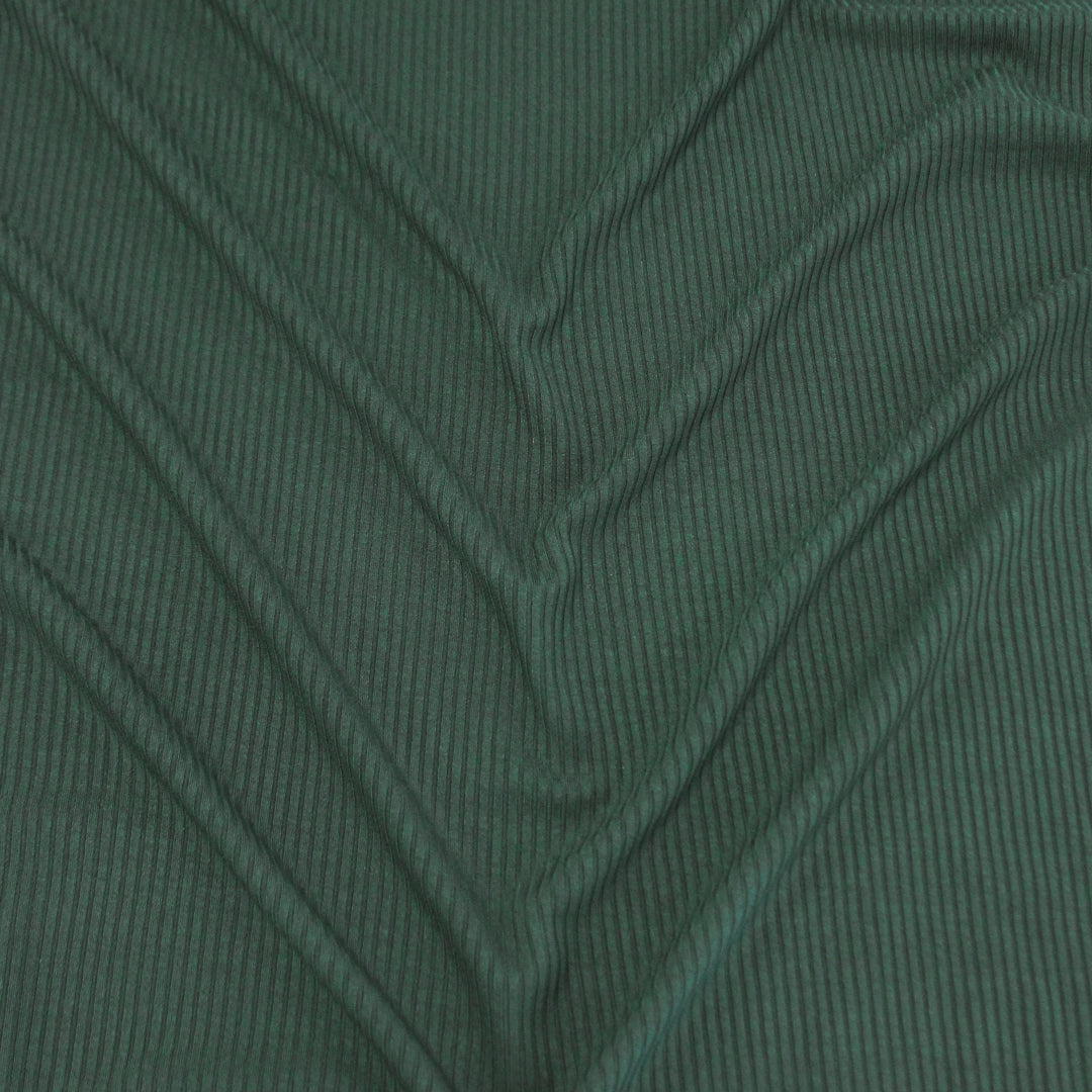 Medium Weight Bamboo Rib Knit - Spruce