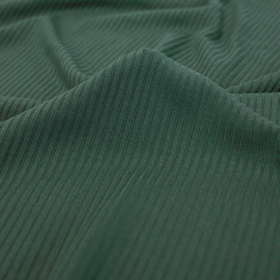 Medium Weight Bamboo Rib Knit - Spruce