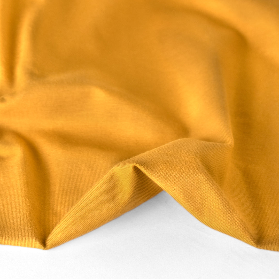 Cotton Jersey Knit - Goldenrod | Blackbird Fabrics