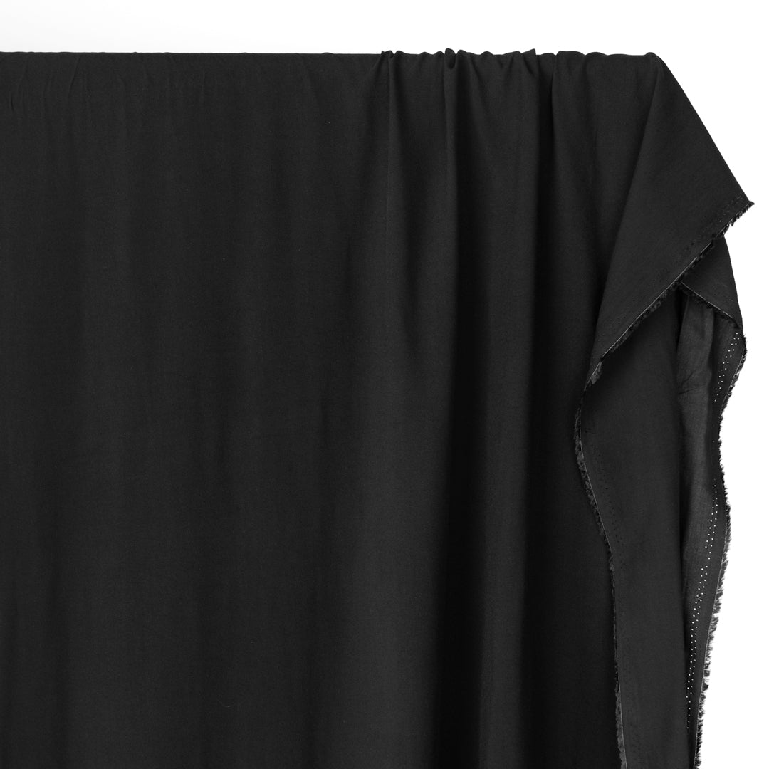 Viscose Poplin - Black | Blackbird Fabrics