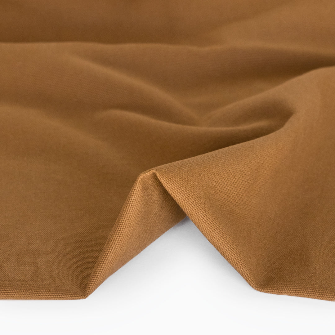 8.5oz Washed Cotton Canvas - Walnut | Blackbird Fabrics