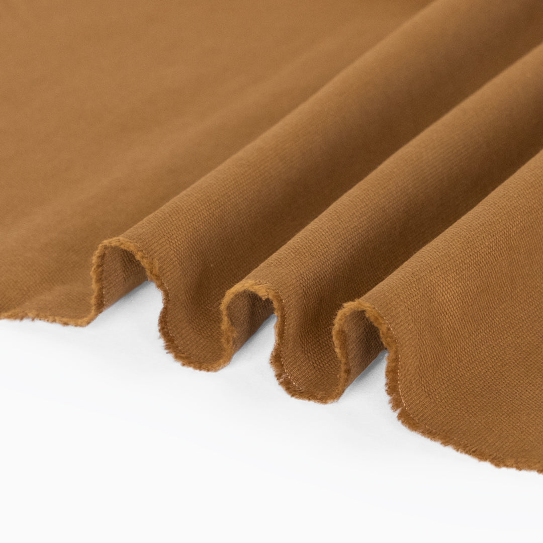 8.5oz Washed Cotton Canvas - Walnut | Blackbird Fabrics