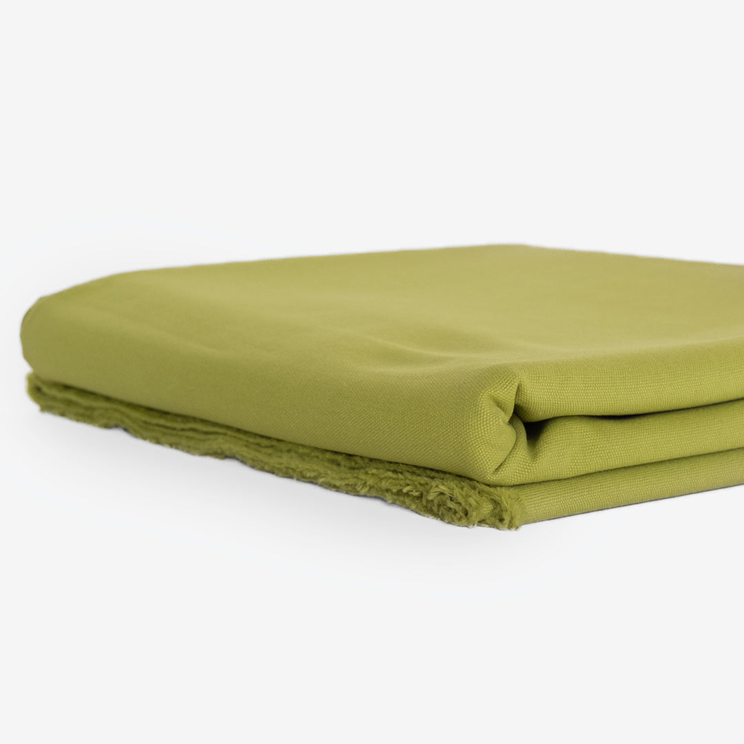 8.5oz Washed Cotton Canvas - Key Lime | Blackbird Fabrics