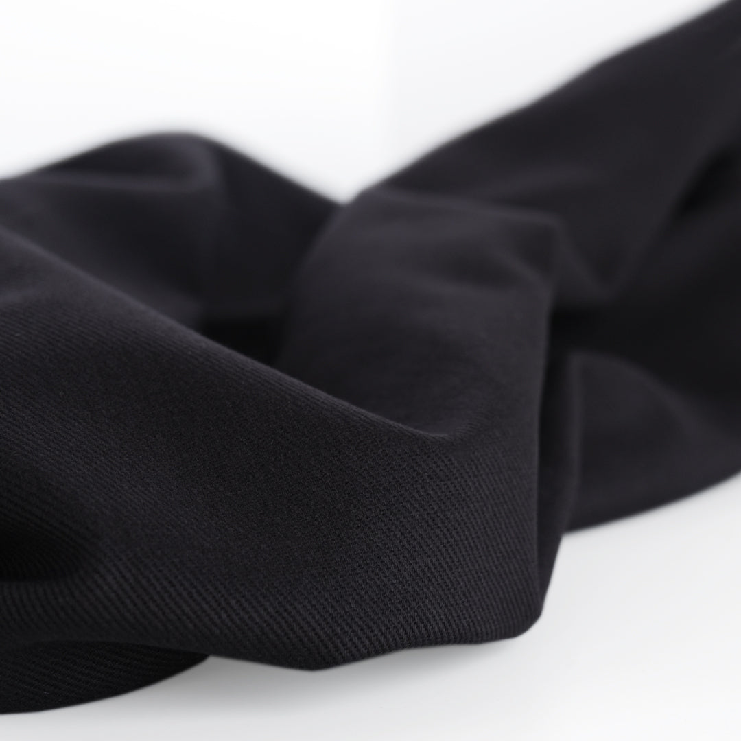 9oz Brushed Bull Denim - Black