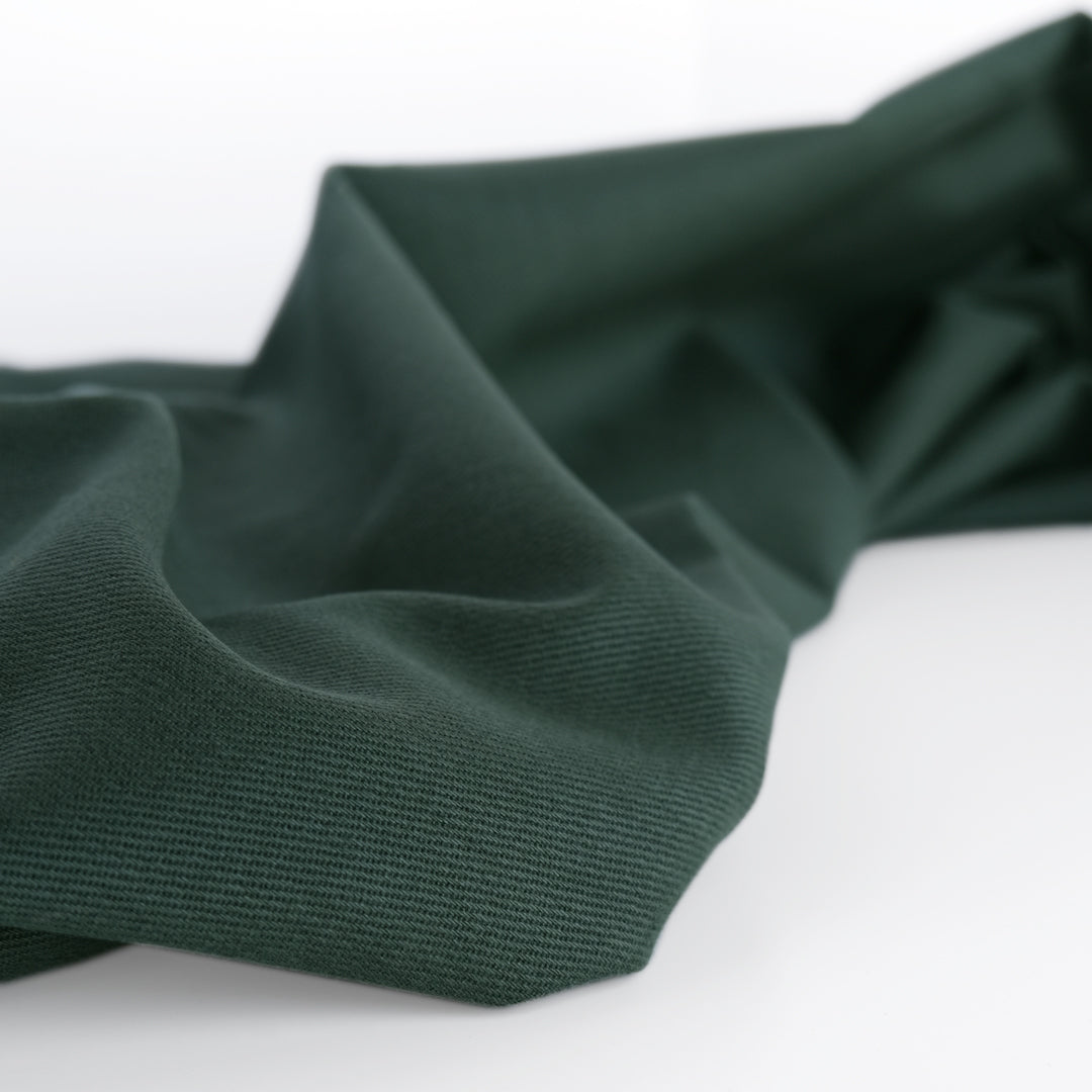9oz Brushed Bull Denim - Hunter Green