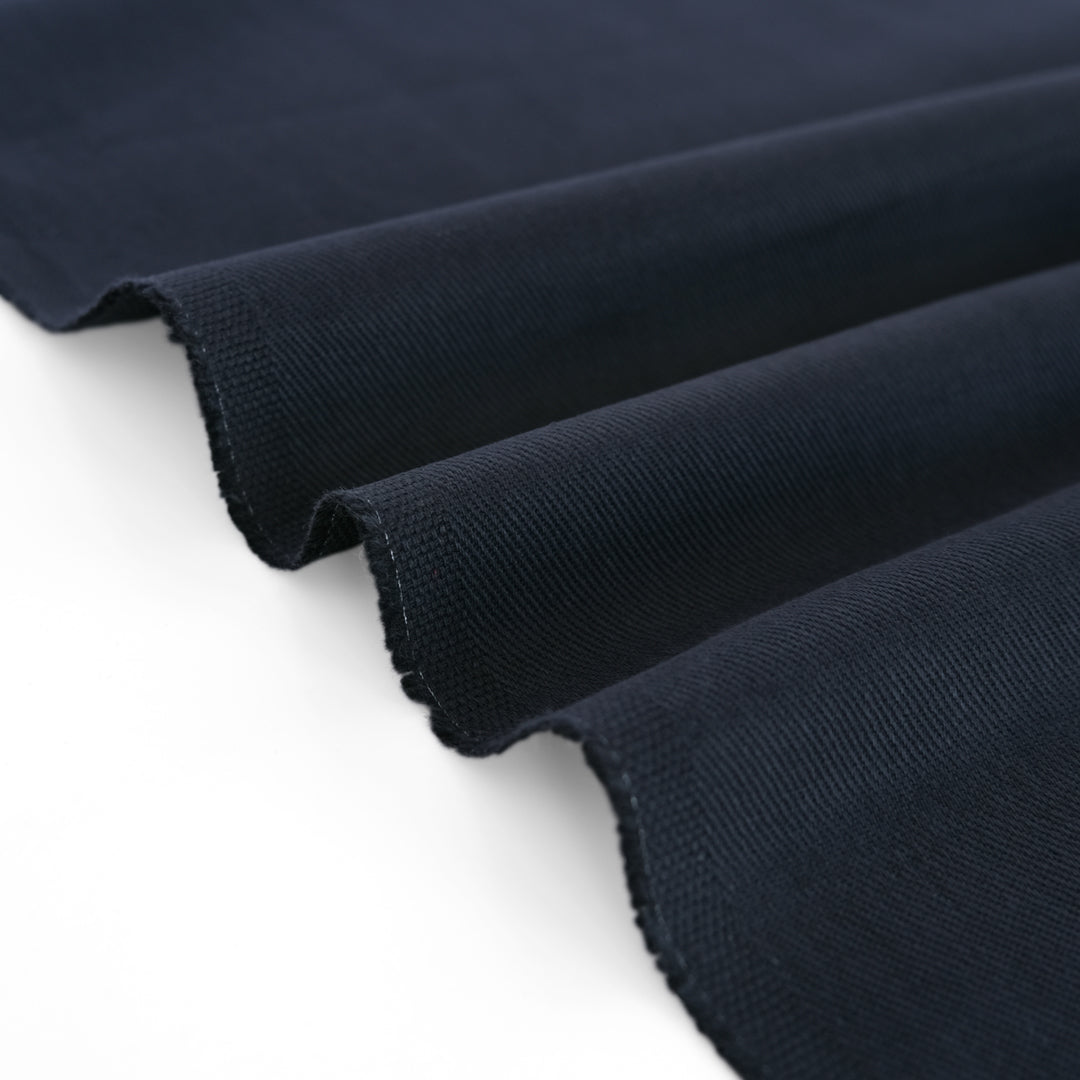 9oz Brushed Bull Denim - Midnight Navy