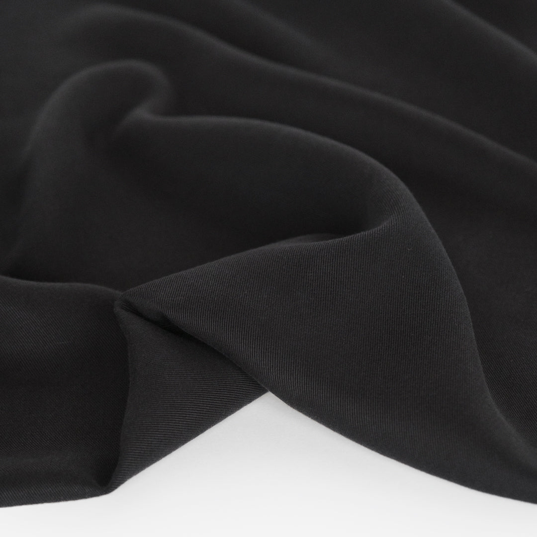 Midweight Lyocell Twill - Black