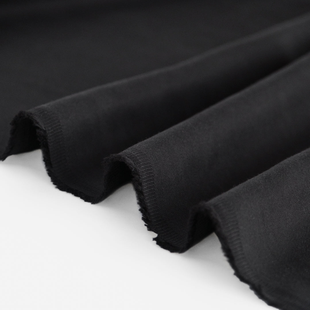 Midweight Lyocell Twill - Black