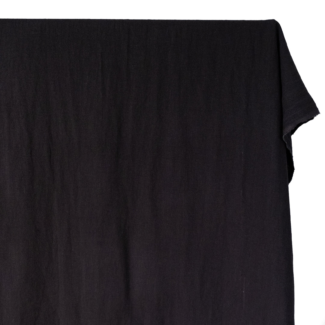 Washed Linen - Black | Blackbird Fabrics