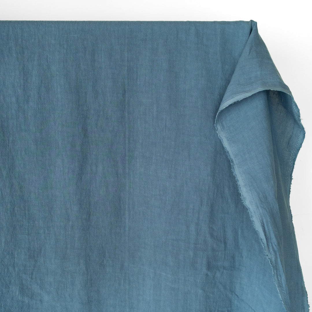 Washed Linen - Pacific Blue | Blackbird Fabrics