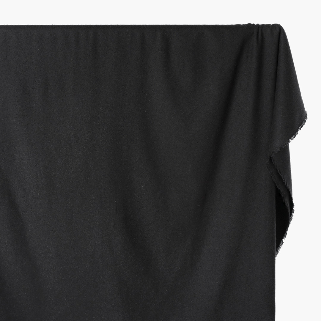 Raw Silk Noil - Black
