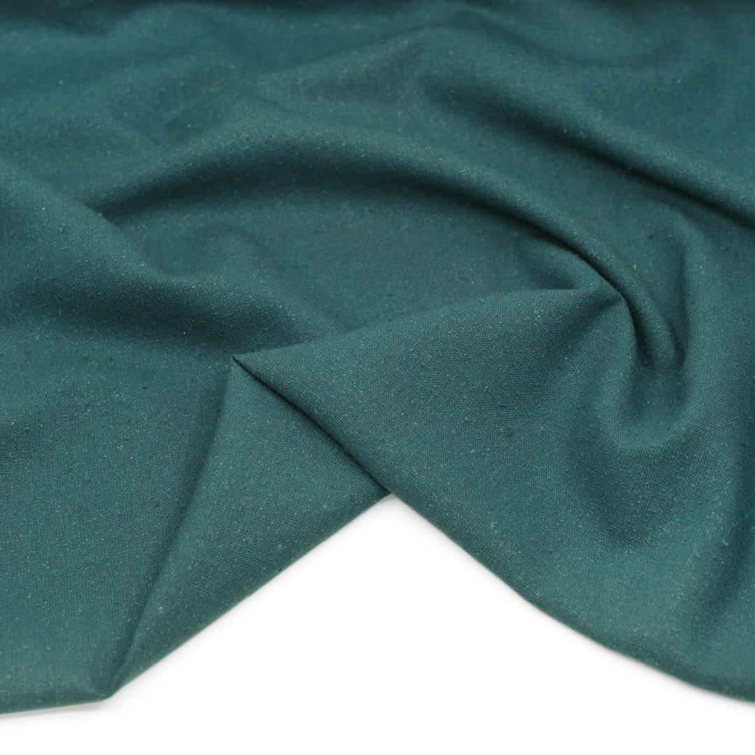 Raw Silk Noil - Lake | Blackbird Fabrics