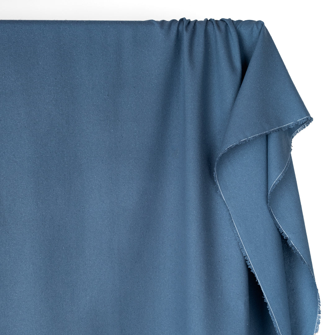 Raw Silk Noil - Blue Pool
