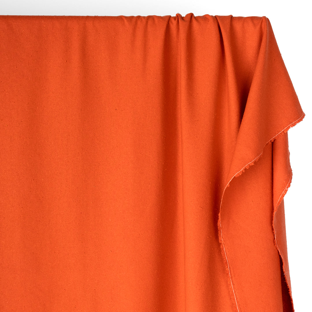 Raw Silk Noil - Blood Orange