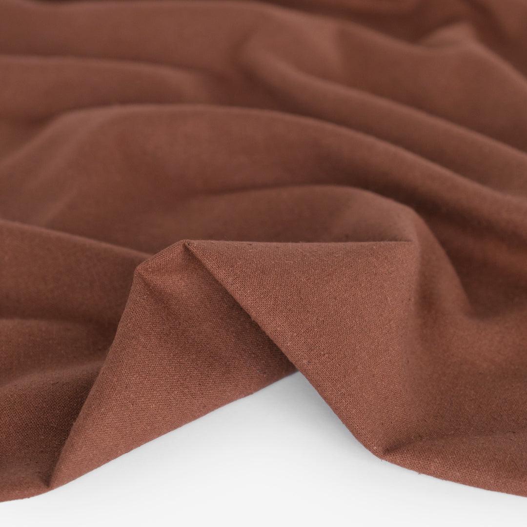 Raw Silk Noil - Baked Clay