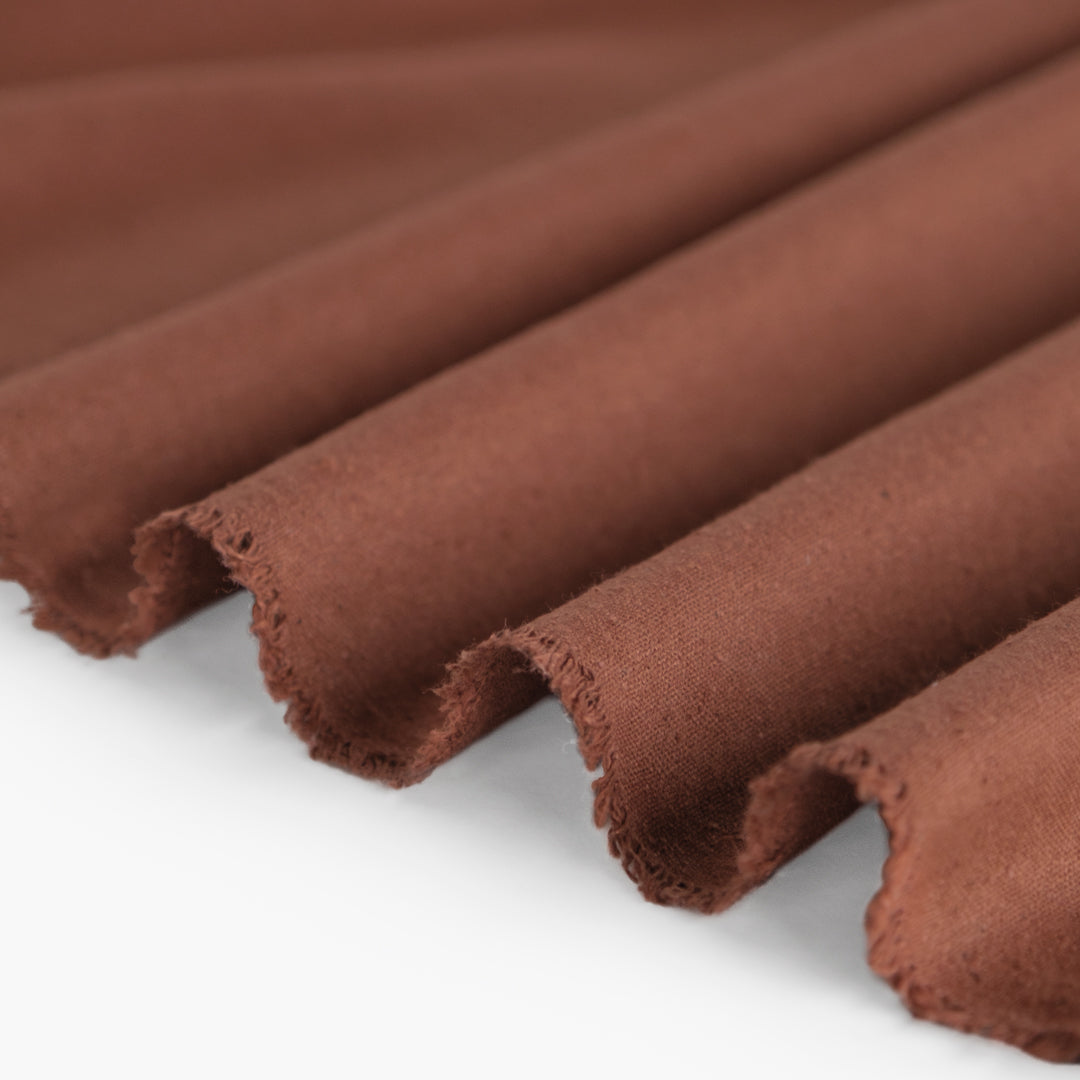 Raw Silk Noil - Baked Clay