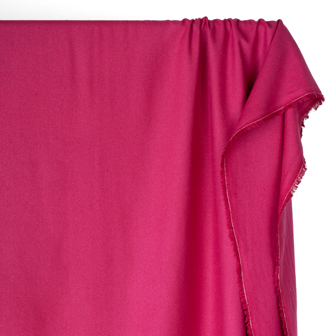 Raw Silk Noil - Magenta Rose
