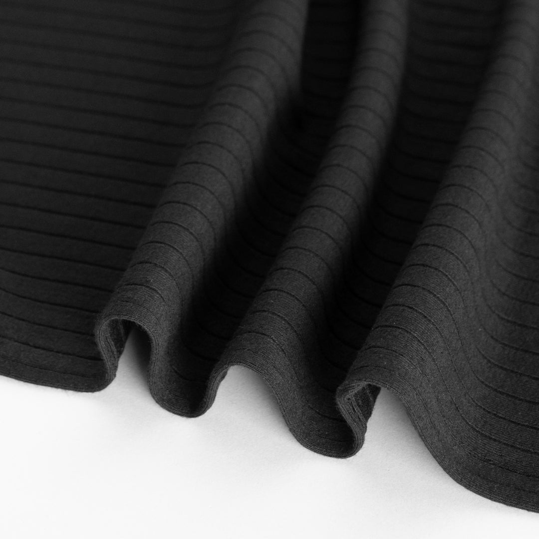 Wide Rib Knit - Black