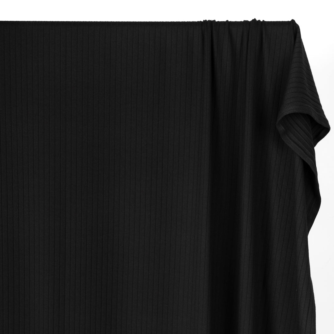 Wide Rib Knit - Black