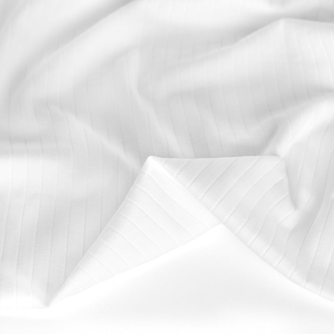 Wide Rib Knit - White