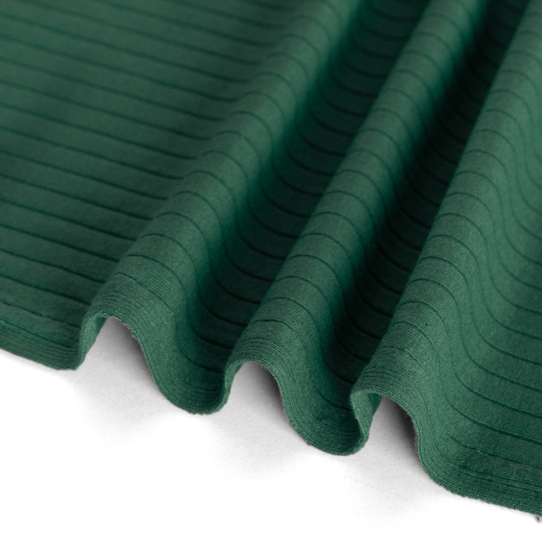 Wide Rib Knit - Pine | Blackbird Fabrics