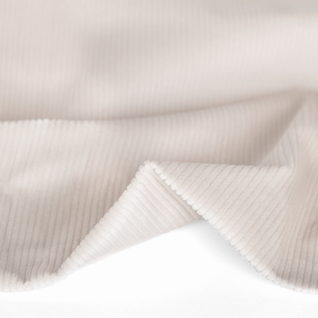 Stretch Cotton Corduroy - Alabaster | Blackbird Fabrics
