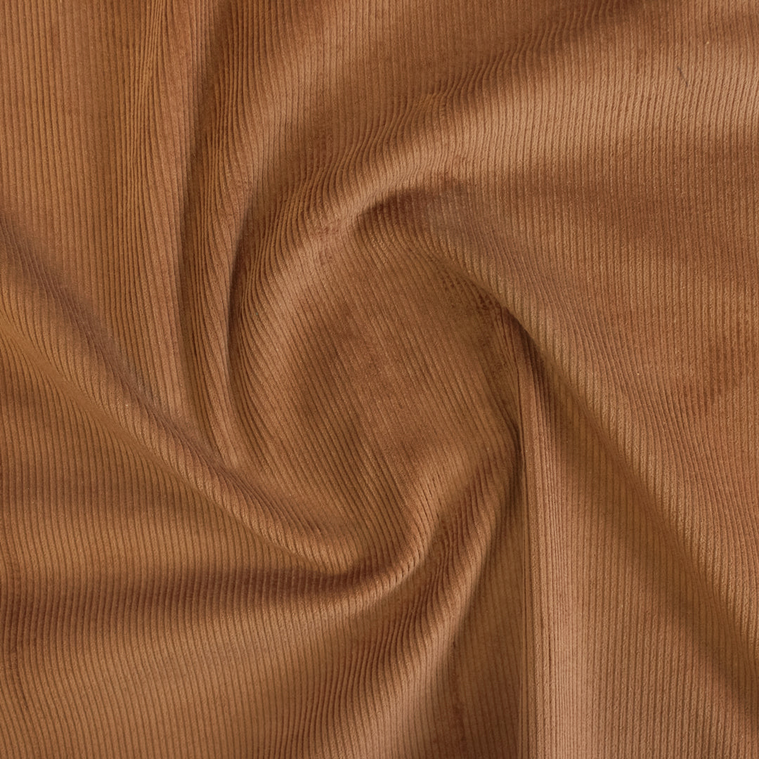 Stretch Cotton Corduroy - Teak