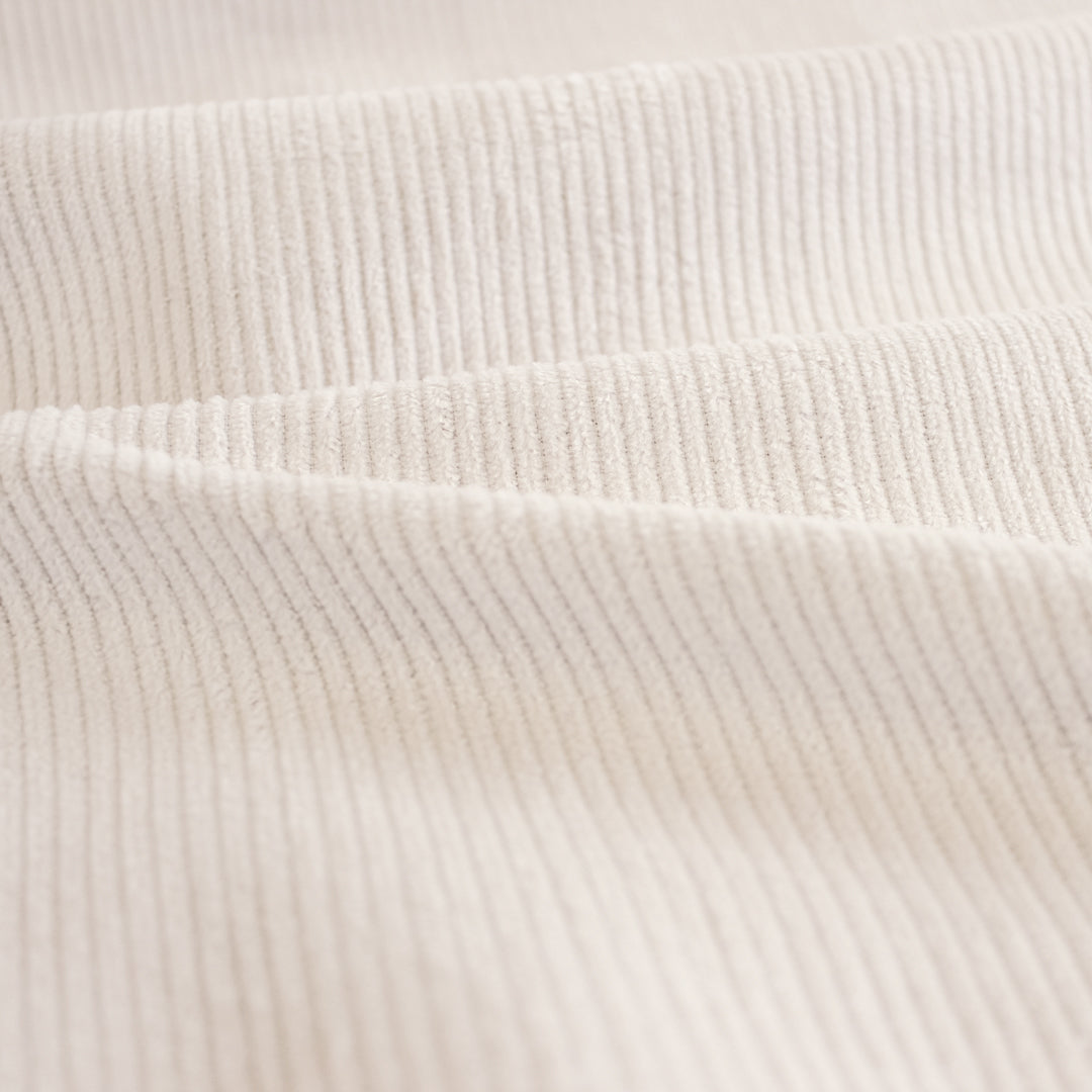 Stretch Cotton Corduroy - Alabaster | Blackbird Fabrics
