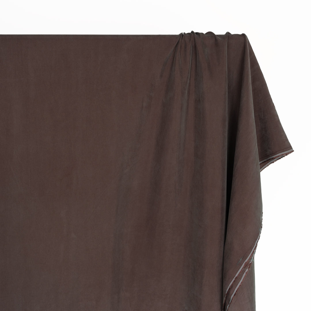 Sandwashed Cupro Blend - Ganache | Blackbird Fabrics