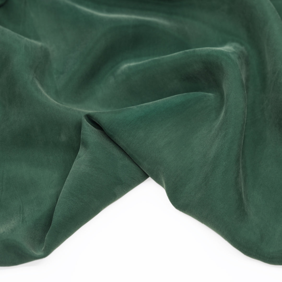 Sandwashed Cupro Blend - Dark Clover | Blackbird Fabrics