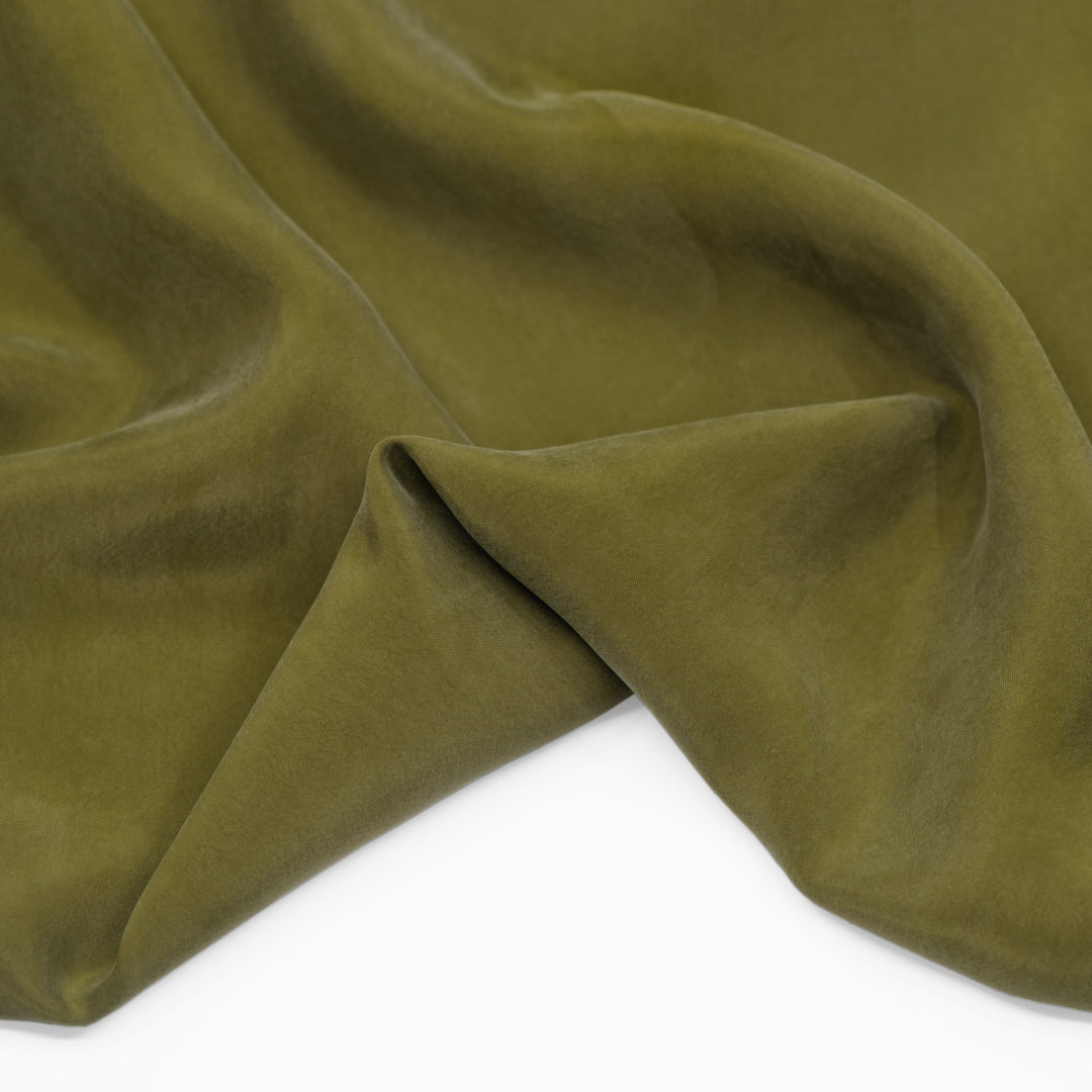 Sandwashed Cupro Blend - Caper | Blackbird Fabrics