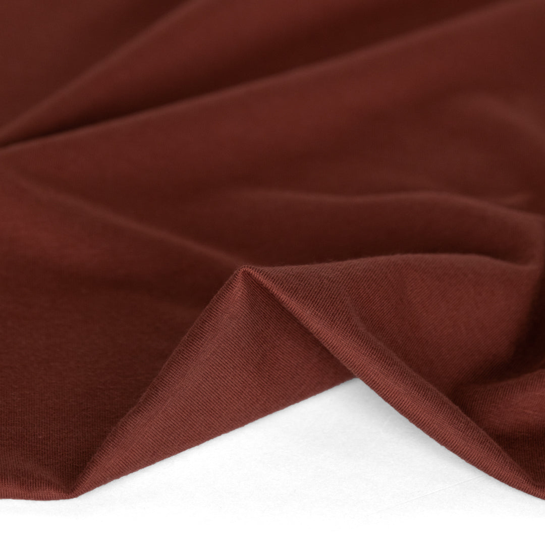 Cotton Modal Jersey Knit - Rum Raisin | Blackbird Fabrics